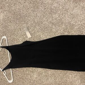 Lulu's Classic Black Backless Dress